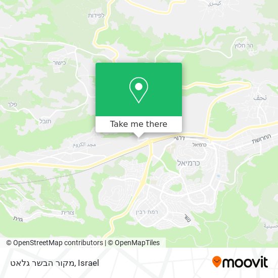 מקור הבשר גלאט map