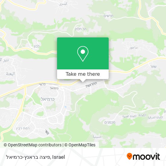 פיצה בראנץ-כרמיאל map