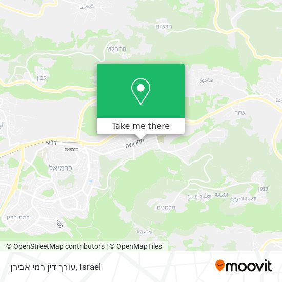 עורך דין רמי אבירן map