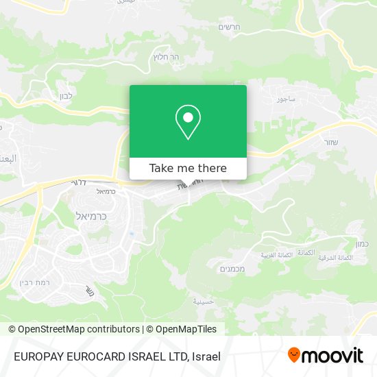 EUROPAY EUROCARD ISRAEL LTD map