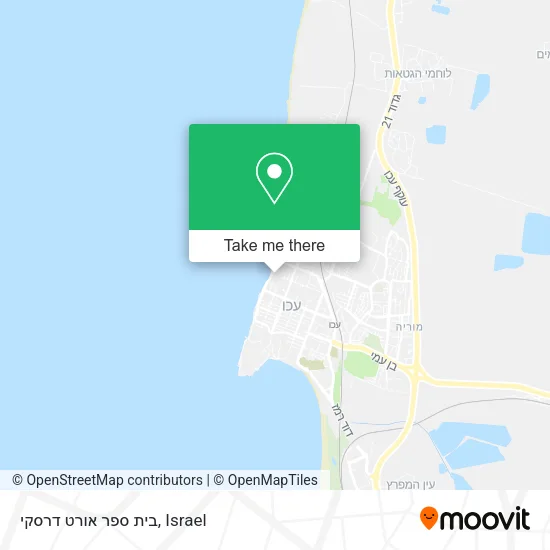 Карта בית ספר אורט דרסקי