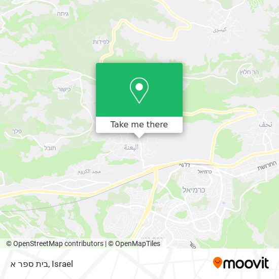 בית ספר א map