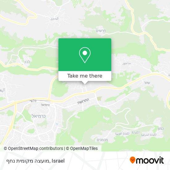 Карта מועצה מקומית נחף