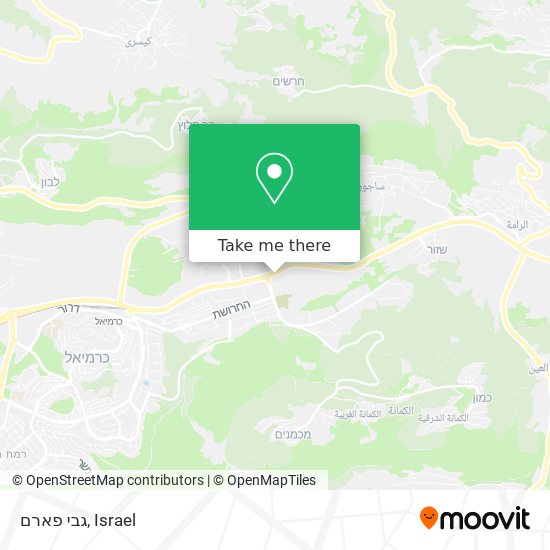 גבי פארם map