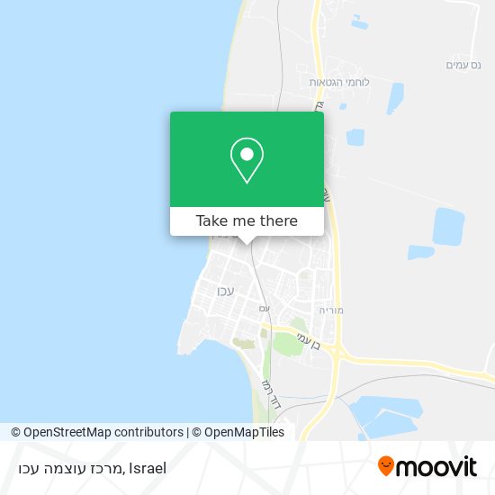 מרכז עוצמה עכו map