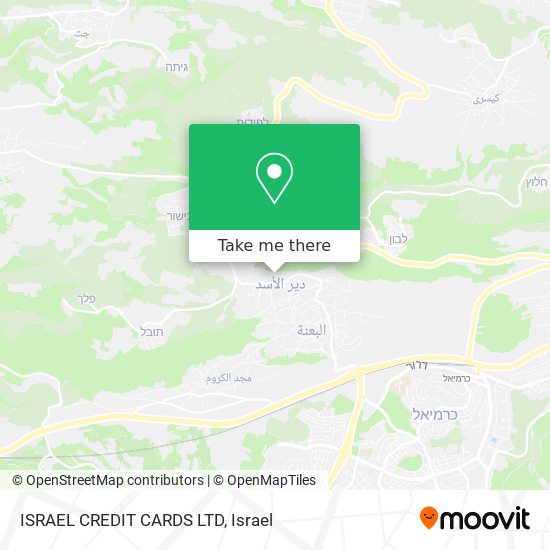 ISRAEL CREDIT CARDS LTD map