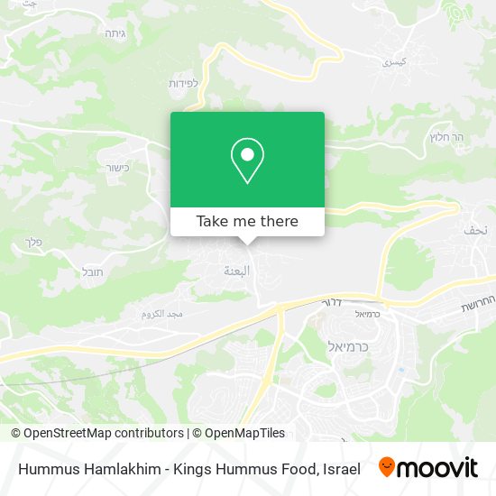 Hummus Hamlakhim - Kings Hummus Food map