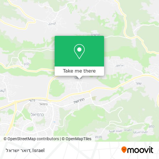 דואר ישראל map