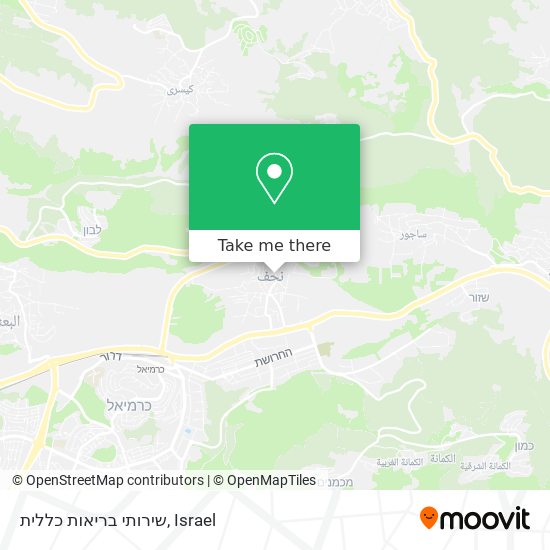 שירותי בריאות כללית map