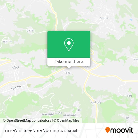 הבקתות של אורלי-צימרים לאירוח map
