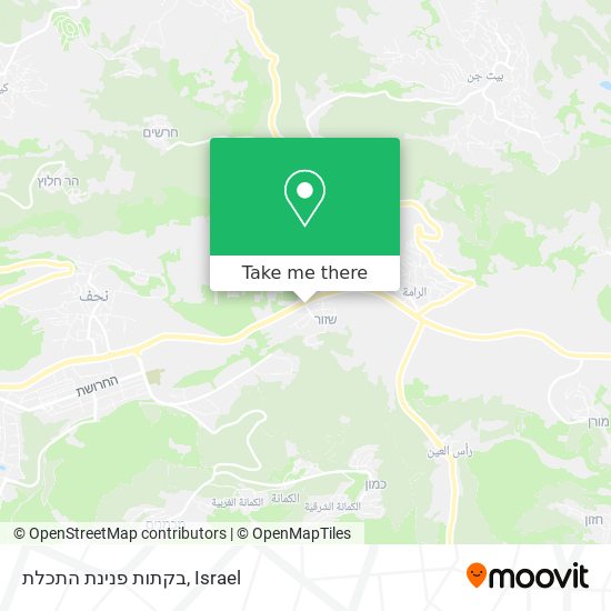 בקתות פנינת התכלת map