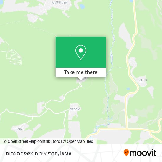 חדרי אירוח משפחת נחום map