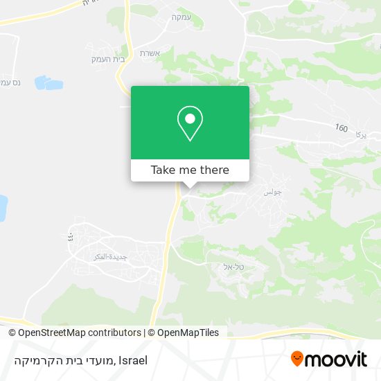 מועדי בית הקרמיקה map