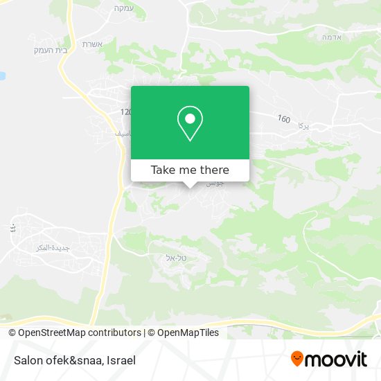 Salon ofek&snaa map