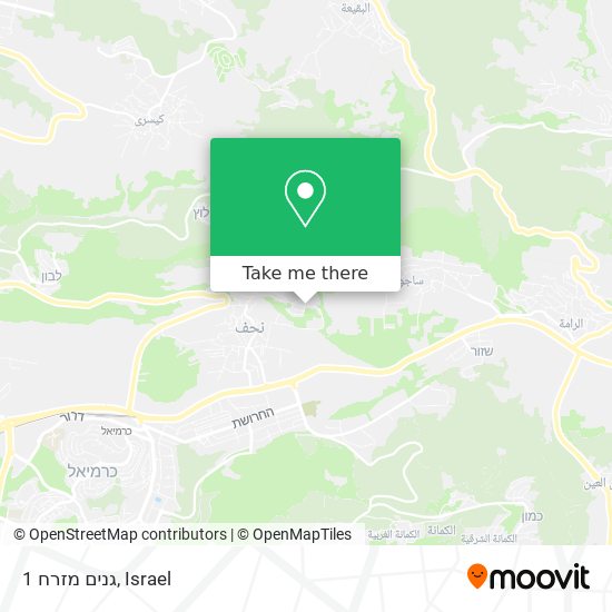 גנים מזרח 1 map