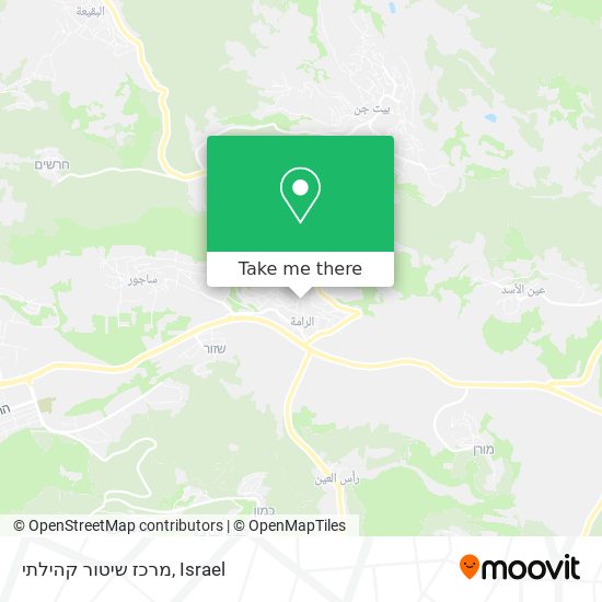 מרכז שיטור קהילתי map