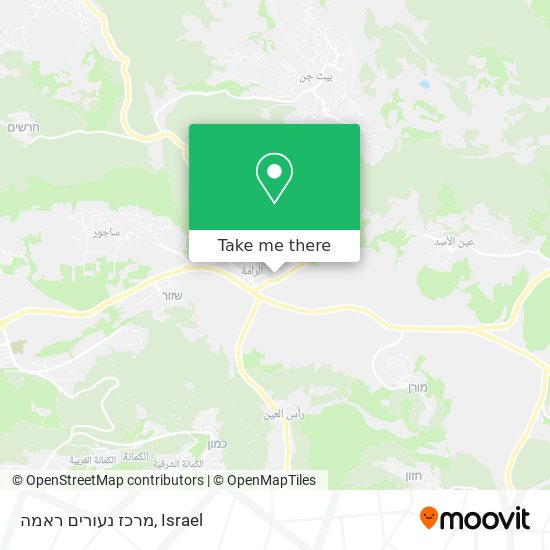 מרכז נעורים ראמה map