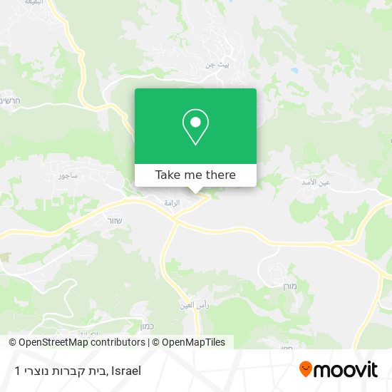 בית קברות נוצרי 1 map