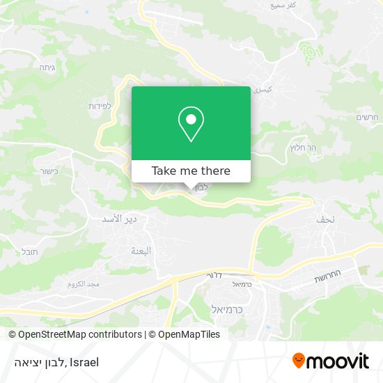 לבון יציאה map