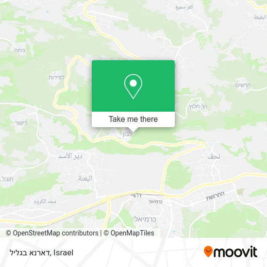 Карта דארנא בגליל