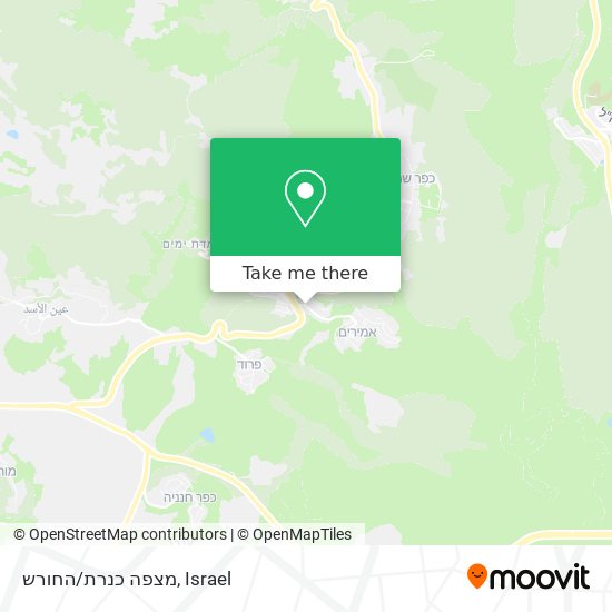 מצפה כנרת/החורש map