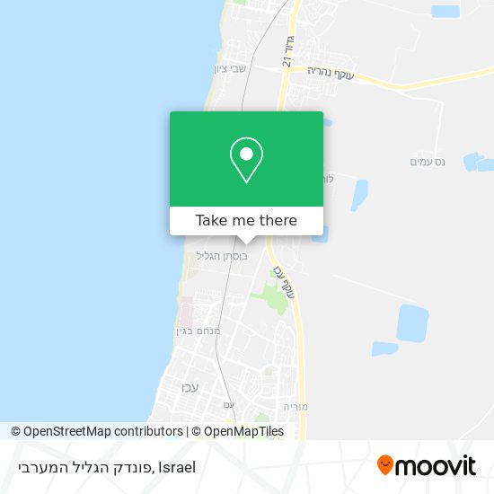 פונדק הגליל המערבי map