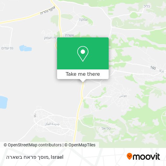 מוסך פראח בשארה map