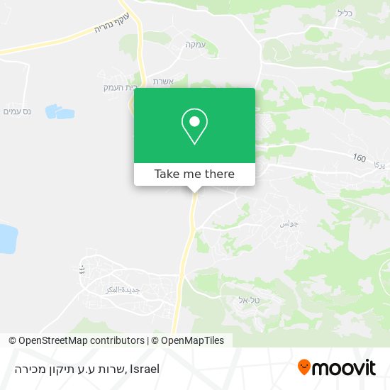 שרות ע.ע תיקון מכירה map