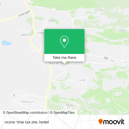 Карта שוק אבו ענתר מחבוט
