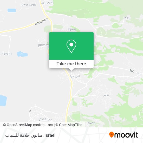 صالون حلاقة للشباب map