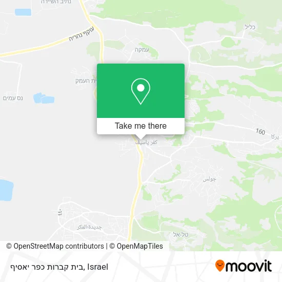 בית קברות כפר יאסיף map