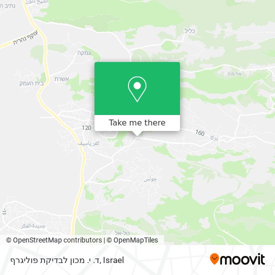 ד. י. מכון לבדיקת פוליגרף map