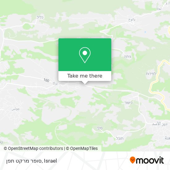 סופר מרקט תפן map