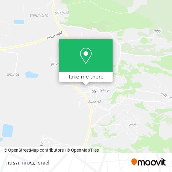 ביטוחי הצפון map