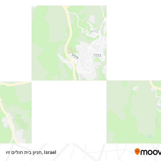 Карта חניון בית חולים זיו