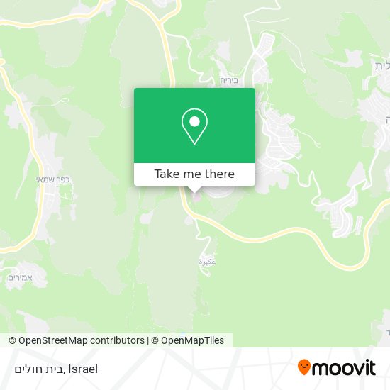 בית חולים map