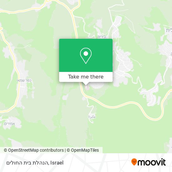 הנהלת בית החולים map