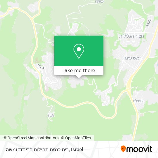 בית כנסת תהילות רבי דוד ומשה map