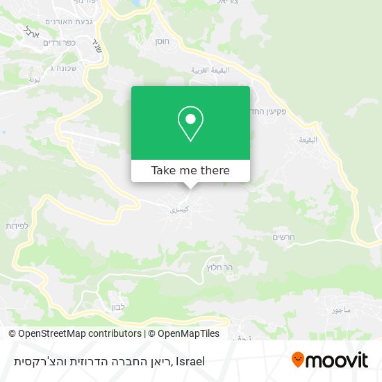 ריאן החברה הדרוזית והצ'רקסית map