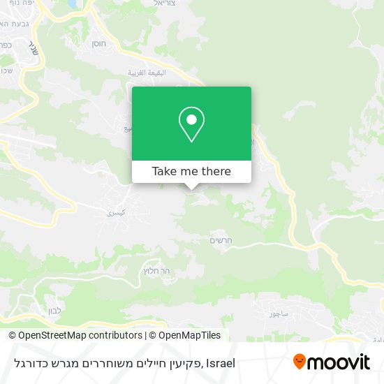 פקיעין חיילים משוחררים מגרש כדורגל map