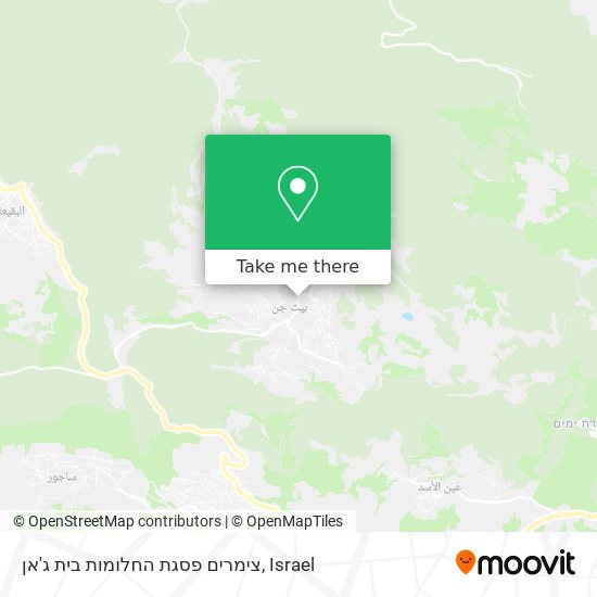 צימרים פסגת החלומות בית ג'אן map