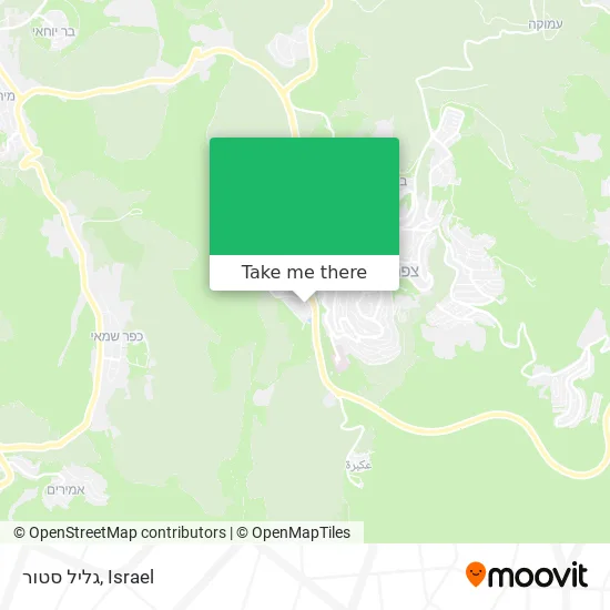 Карта גליל סטור