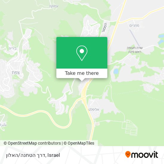 דרך הטחנה/האלון map