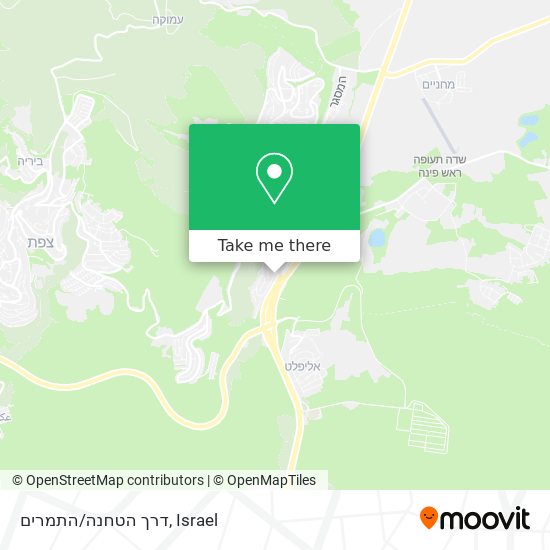 דרך הטחנה/התמרים map