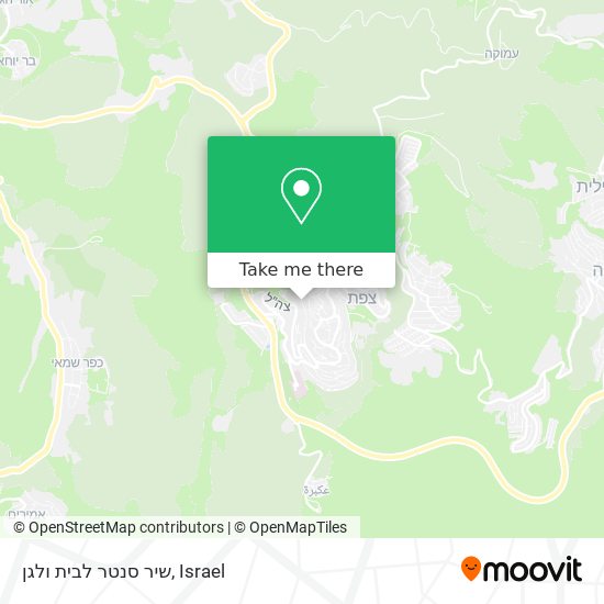 שיר סנטר לבית ולגן map