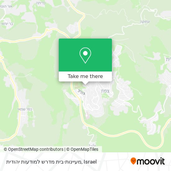 Карта מעיינות-בית מדרש למודעות יהודית