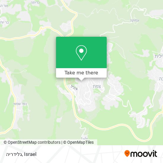 גלידריה map