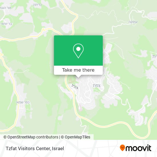 Tzfat Visitors Center map