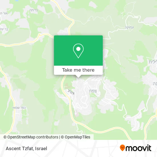 Карта Ascent Tzfat