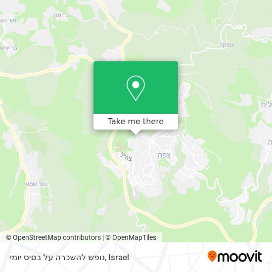 נופש להשכרה על בסיס יומי map